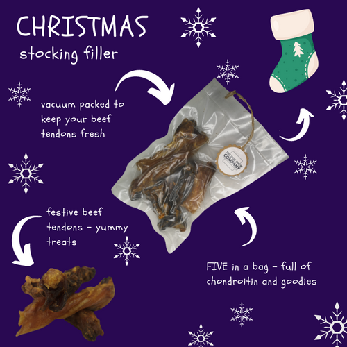 Beef tendons stocking filler -  - The Dog Chew Company